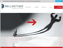 Tablet Screenshot of bellwetheranalytics.com
